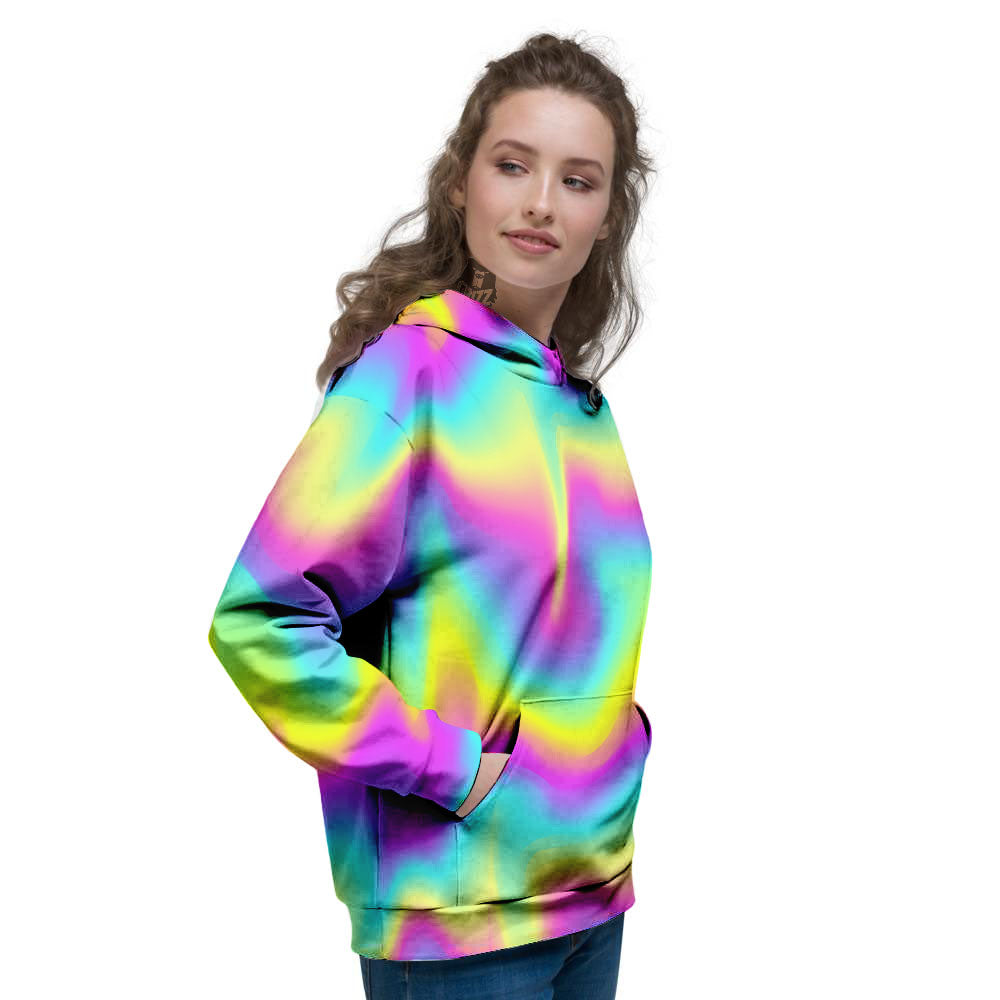 Flow Rainbow Print Pattern Women's Hoodie-grizzshop