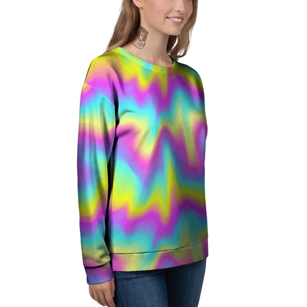 Flow Rainbow Print Pattern Women's Sweatshirt-grizzshop
