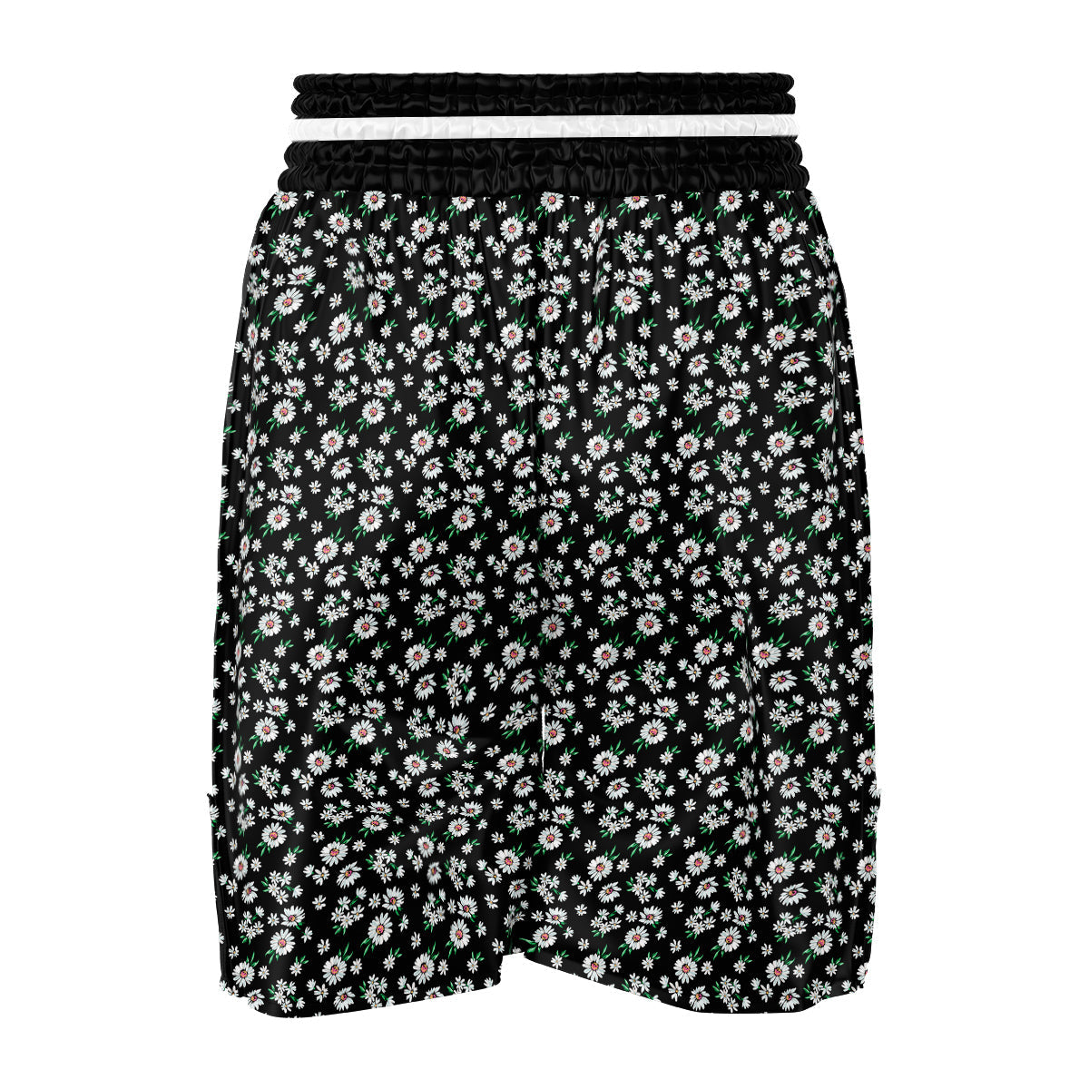 Flower Daisy Print Pattern Boxing Shorts-grizzshop