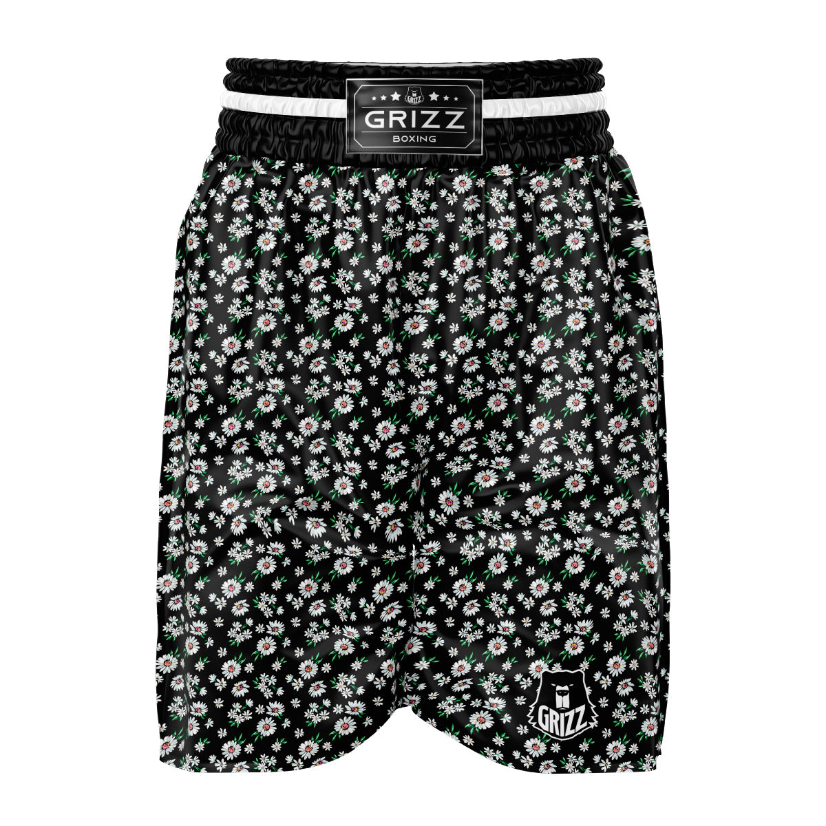 Flower Daisy Print Pattern Boxing Shorts-grizzshop
