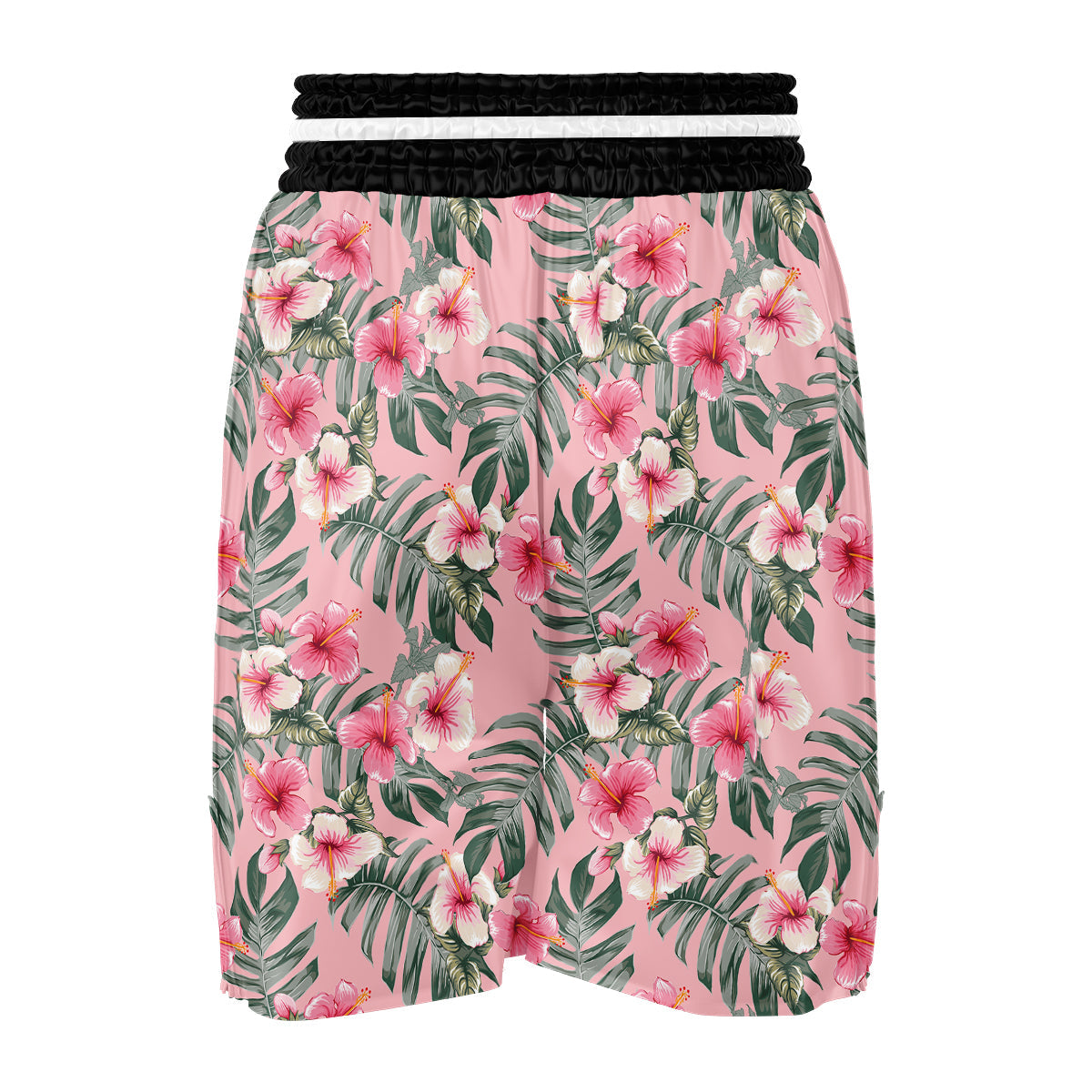 Flower Frangipani Tropical Print Pattern Boxing Shorts-grizzshop