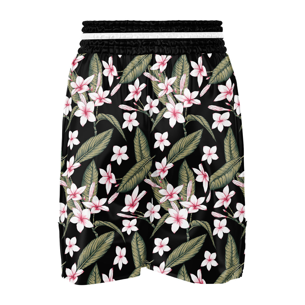 Flower Frangipani Watercolor Print Pattern Boxing Shorts-grizzshop