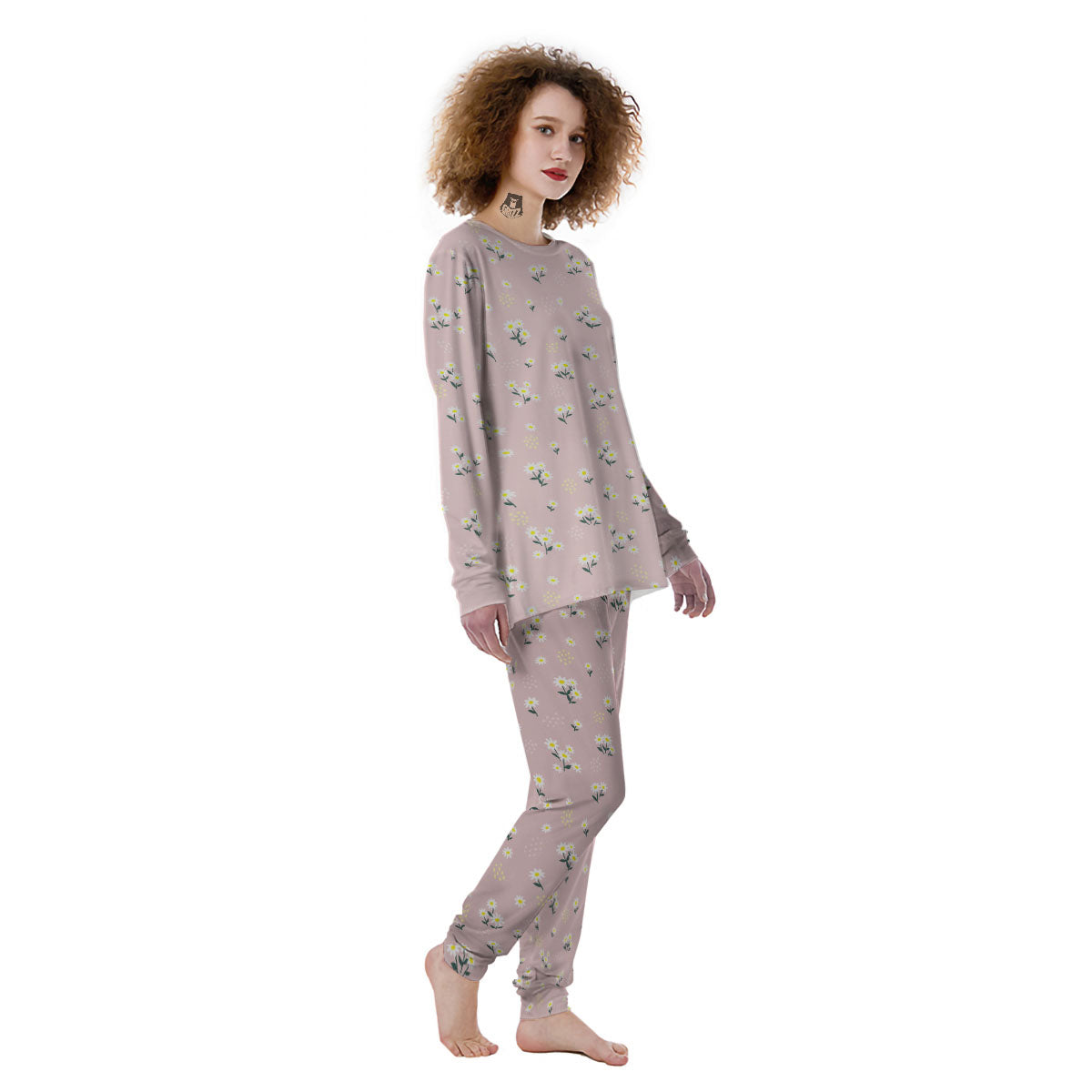 Flower Girly Spring Print Pattern Women's Pajamas-grizzshop