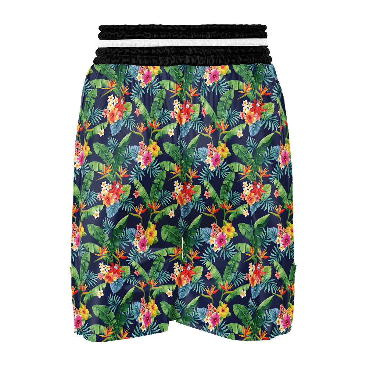 Flower Plumeria Vintage Print Pattern Boxing Shorts-grizzshop