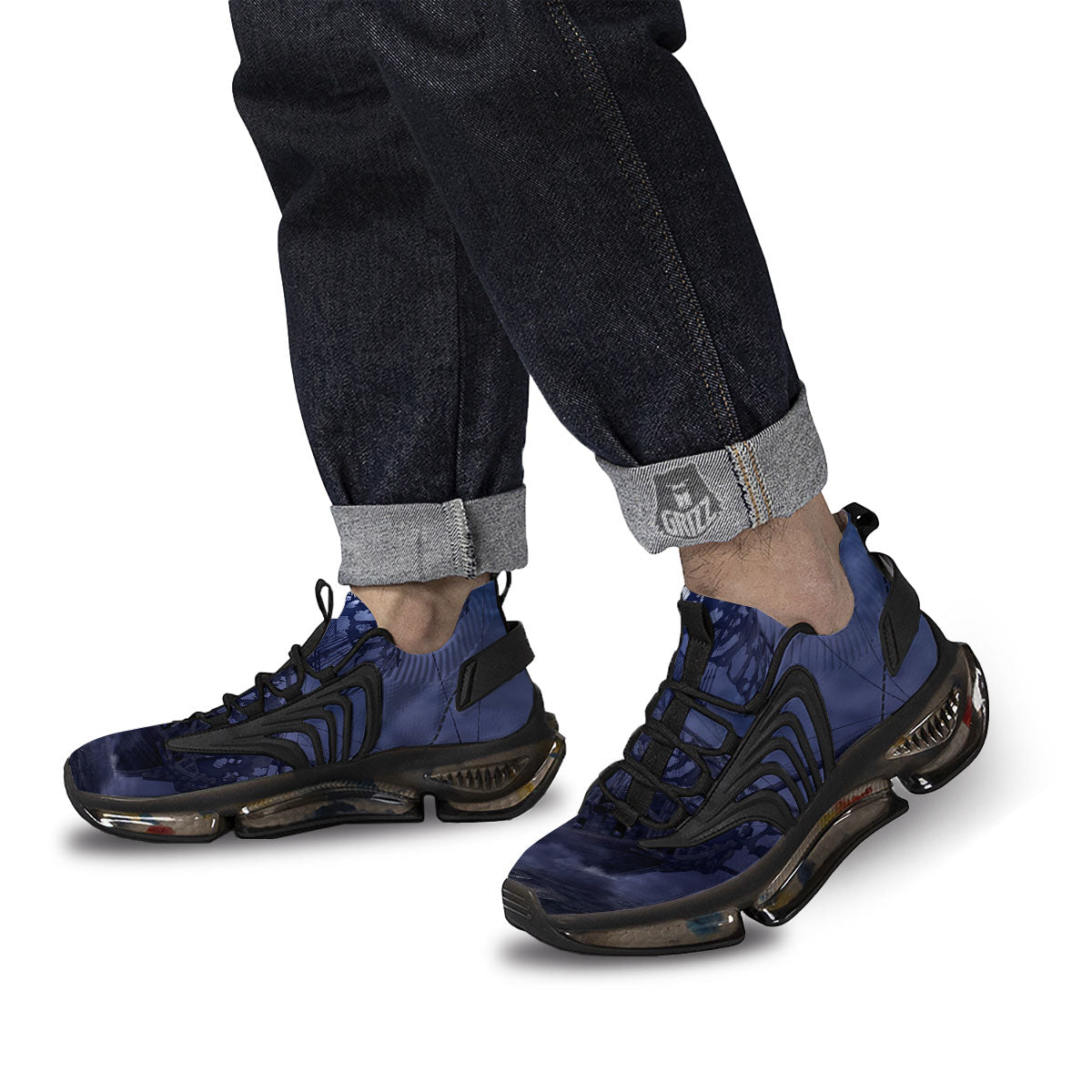 Flying Dutchman Ghost Pirate Ship Print Black Gym Shoes-grizzshop