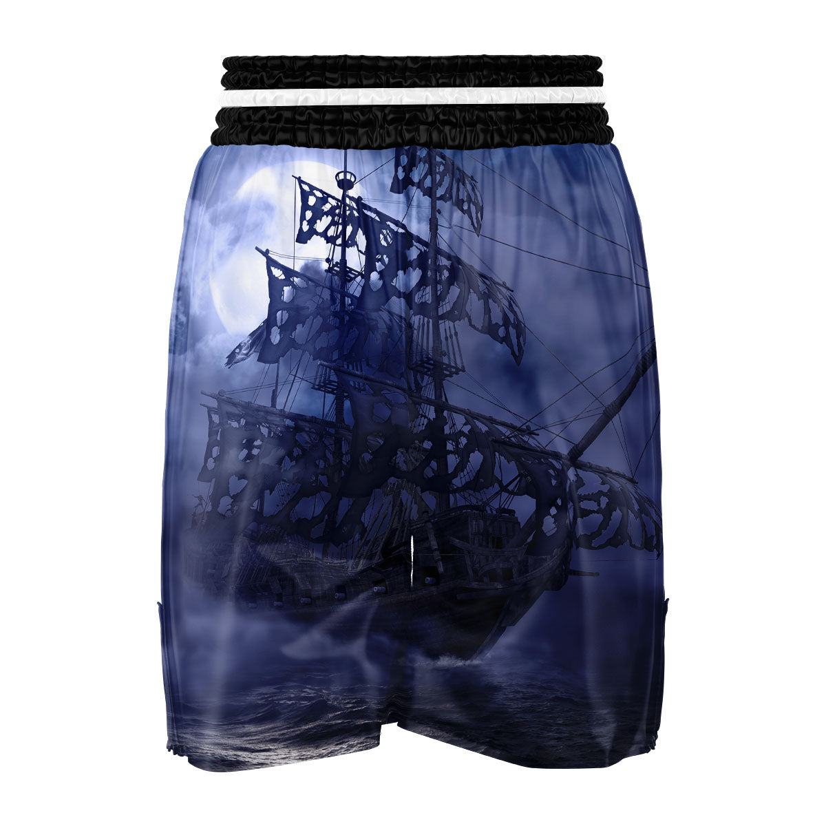 Flying Dutchman Ghost Pirate Ship Print Boxing Shorts-grizzshop
