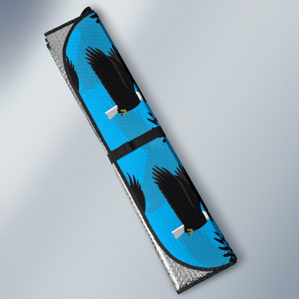 Flying Eagle Pattern Print Car Sun Shade-grizzshop