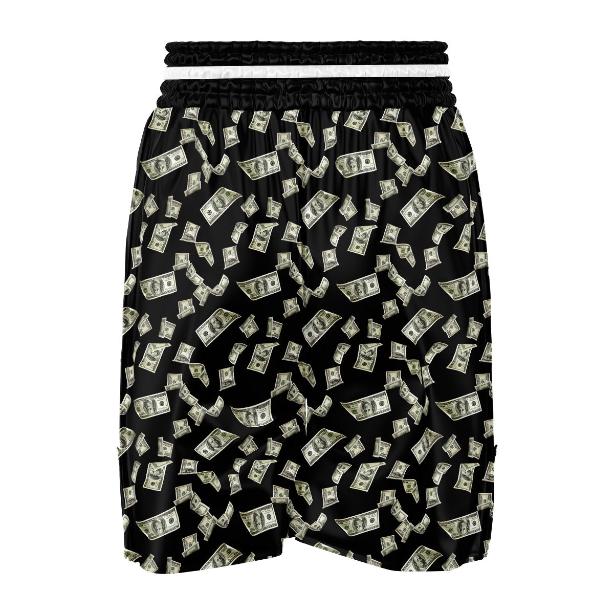 Flying US Dollar Money Print Boxing Shorts-grizzshop