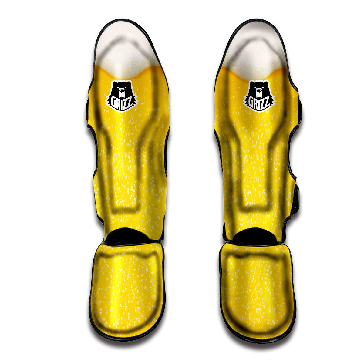 Foam And Beer Print Muay Thai Shin Guards-grizzshop