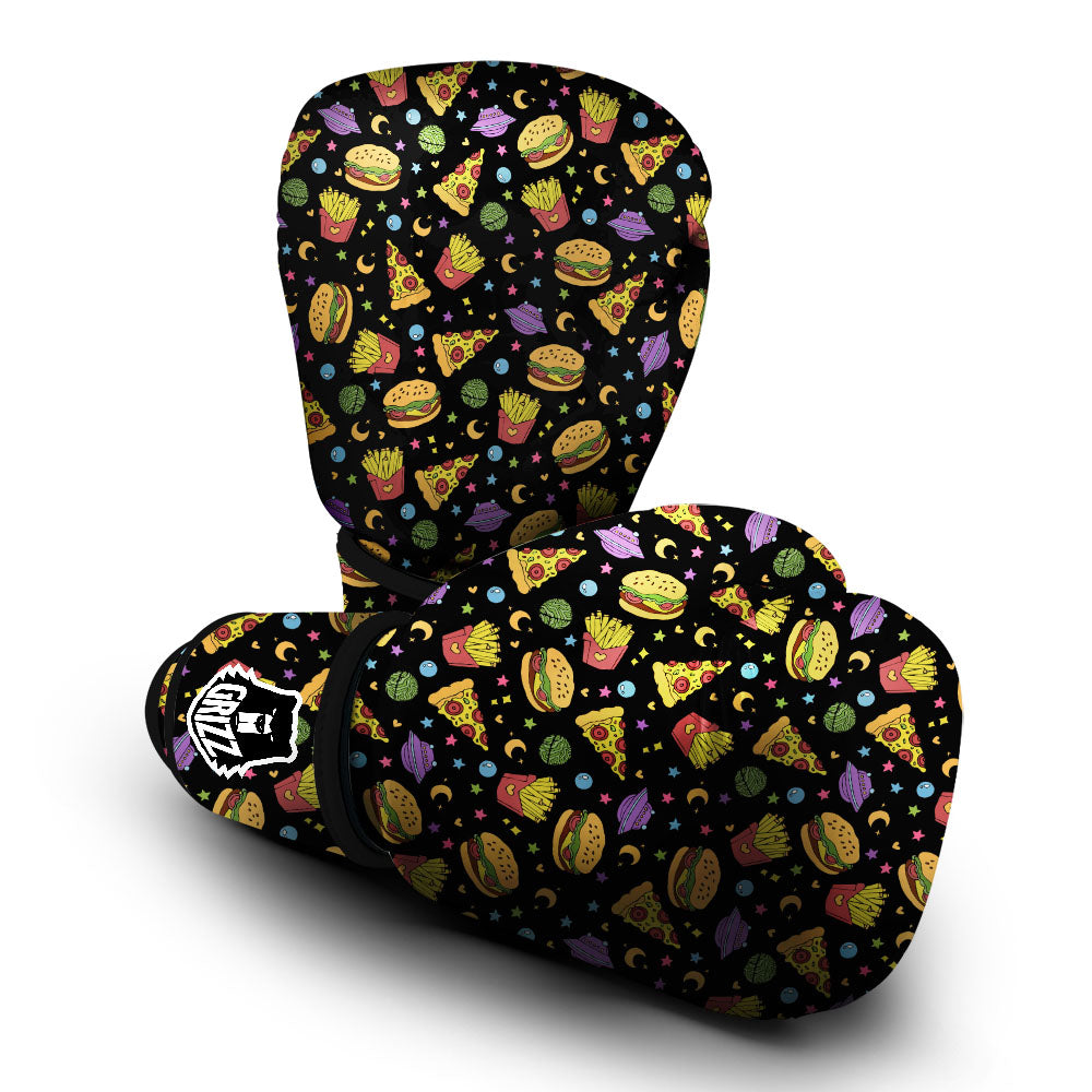 Food Planets Print Pattern Boxing Gloves-grizzshop