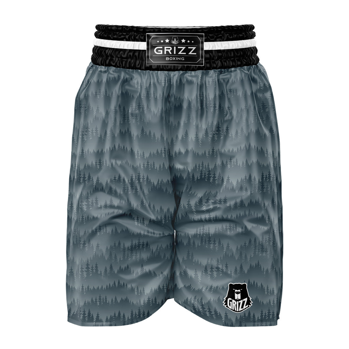 Forest And Mist Print Pattern Boxing Shorts-grizzshop