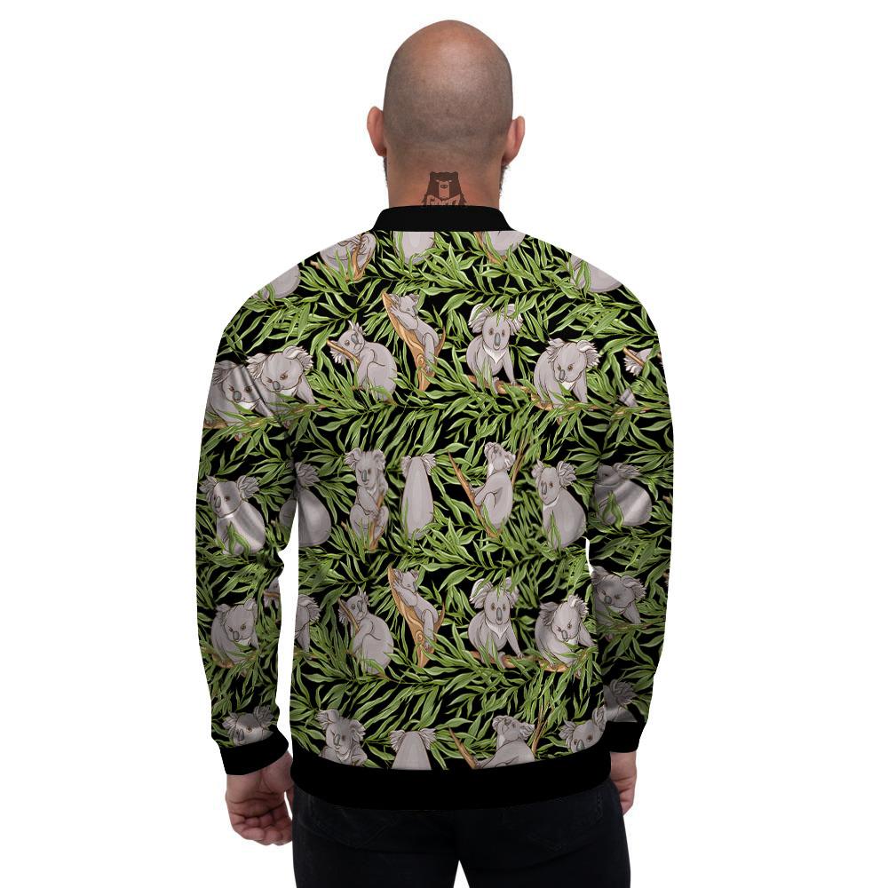 Forest Koala Print Pattern Men's Bomber Jacket-grizzshop
