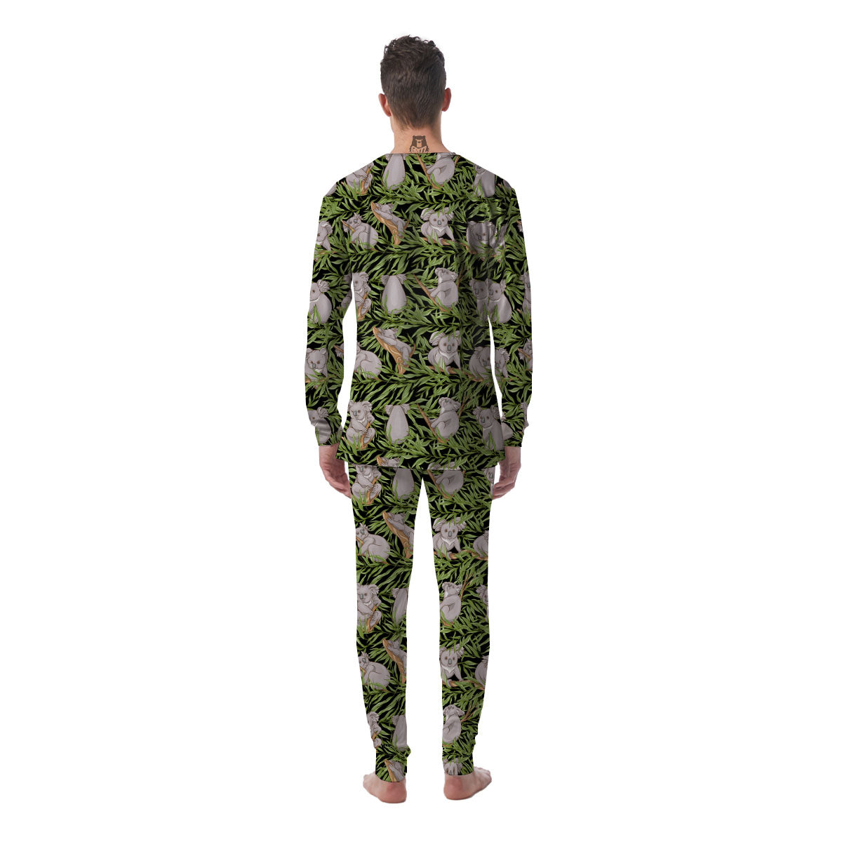 Forest Koala Print Pattern Men's Pajamas-grizzshop