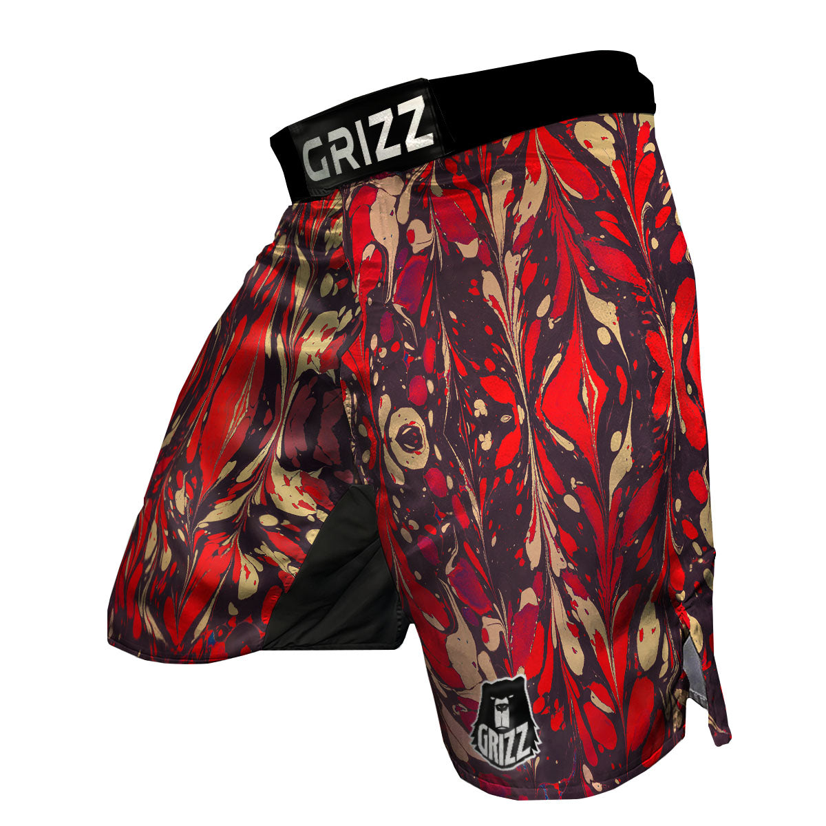 Formed Psychedelic Print Pattern MMA Shorts-grizzshop