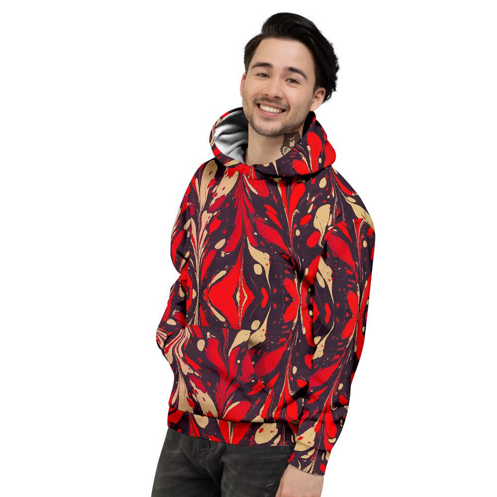 Formed Psychedelic Print Pattern Men's Hoodie-grizzshop