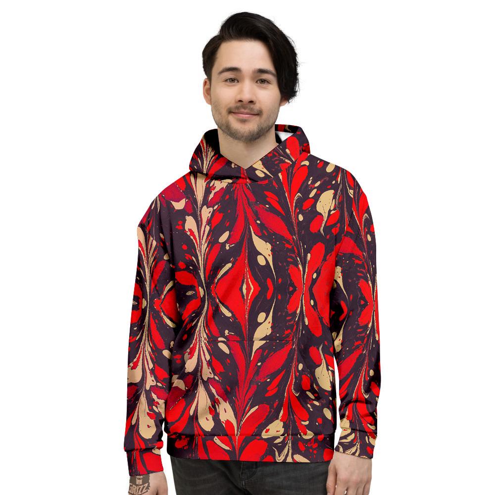 Formed Psychedelic Print Pattern Men's Hoodie-grizzshop