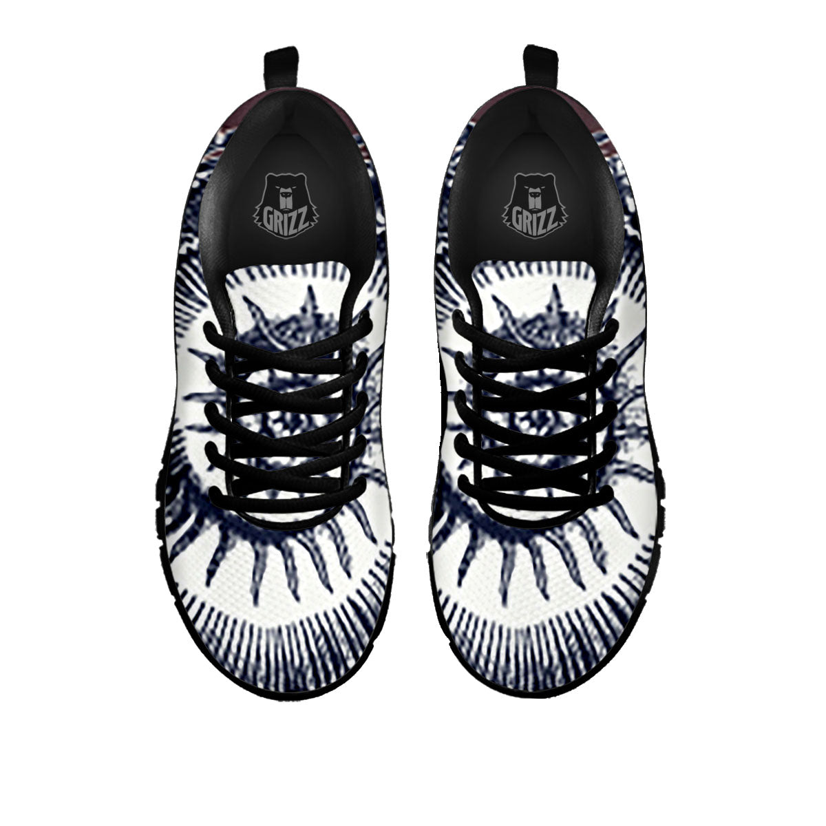 Fossil Ammonite Shell Print Black Sneaker-grizzshop