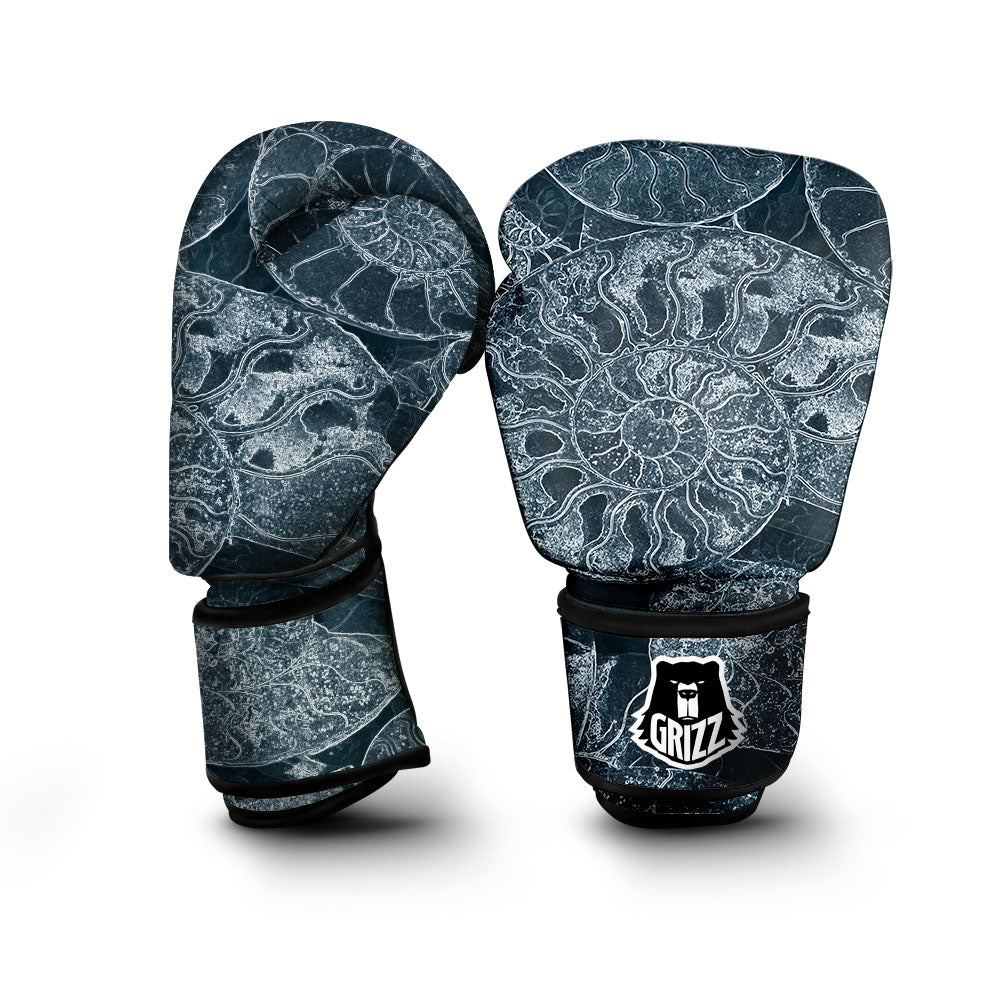 Fossil Ammonoidea Print Boxing Gloves-grizzshop