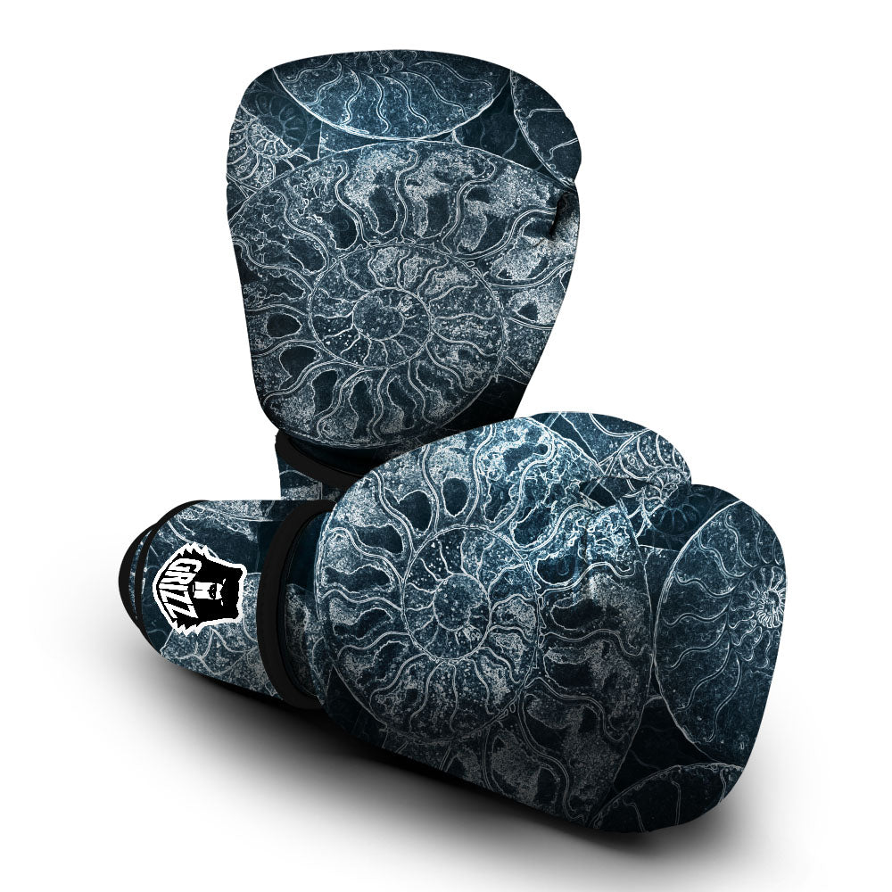Fossil Ammonoidea Print Boxing Gloves-grizzshop