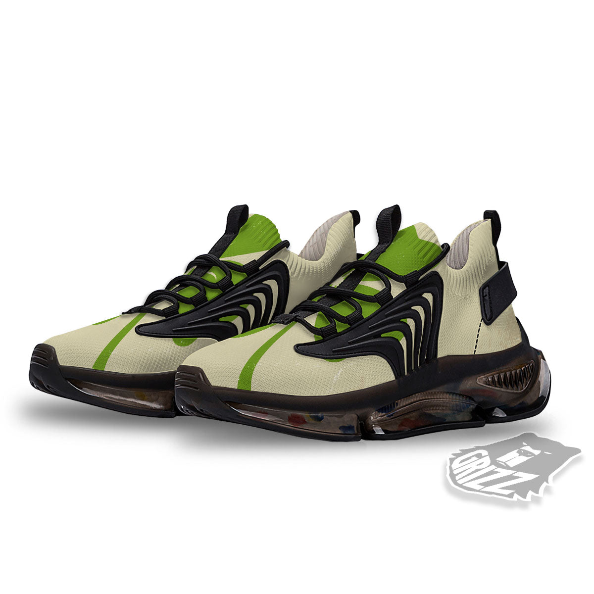 Four Leaf Clovers Irish Print Black Gym Shoes-grizzshop