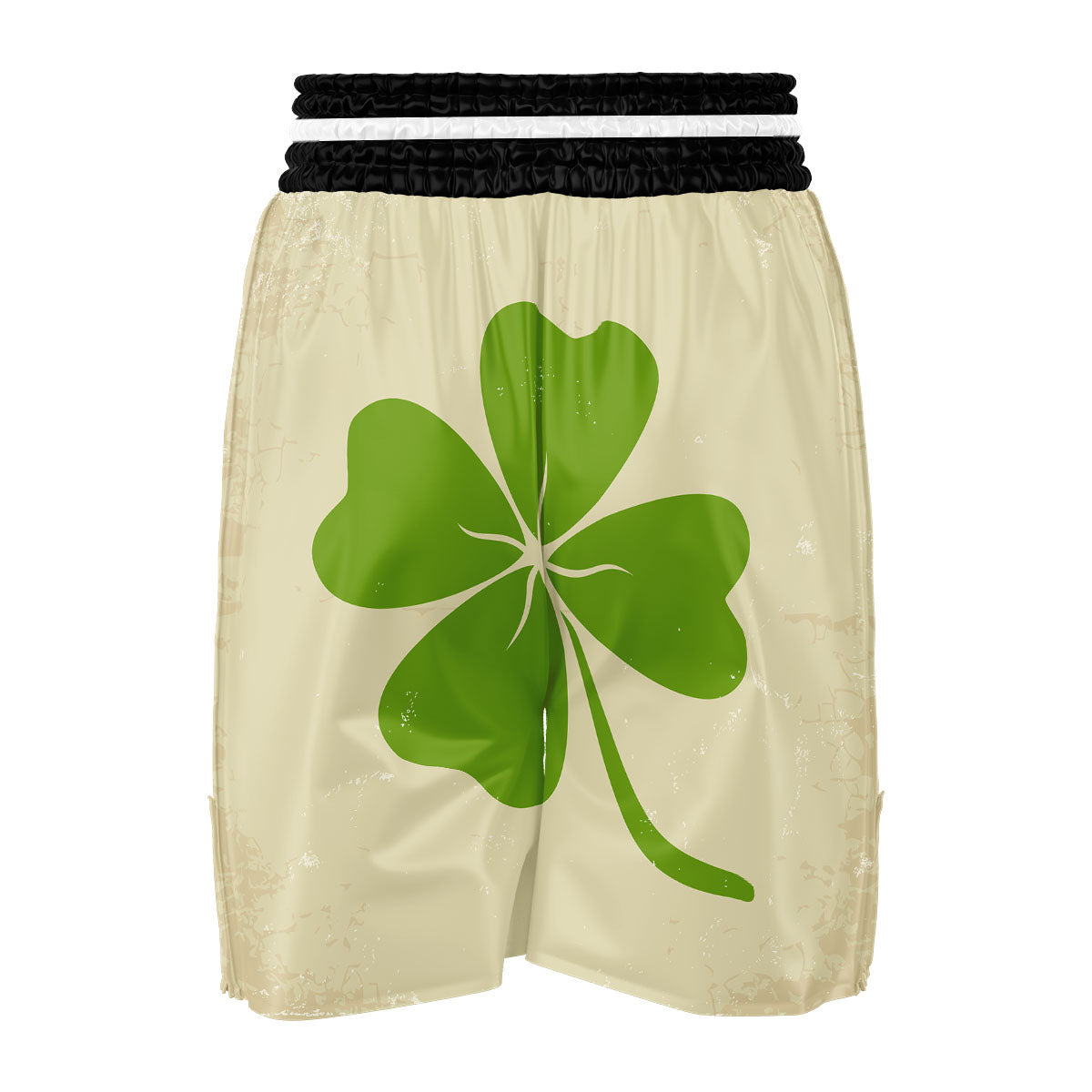 Four Leaf Clovers Irish Print Boxing Shorts-grizzshop