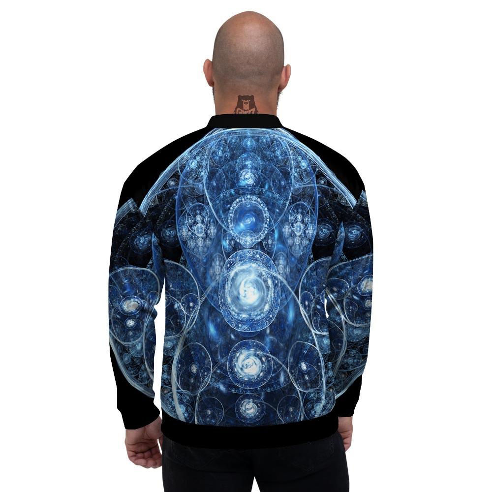Fractal Steampunk Print Men's Bomber Jacket-grizzshop
