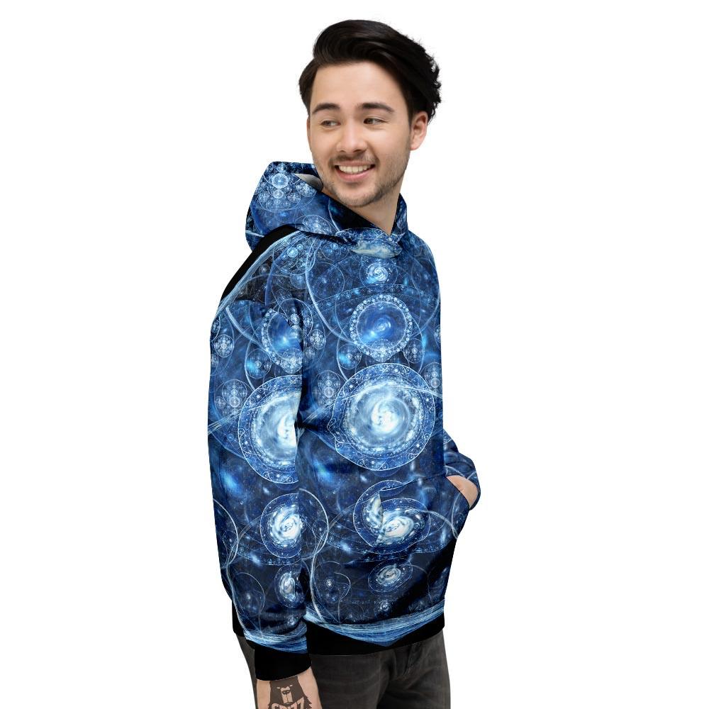 Fractal Steampunk Print Men's Hoodie-grizzshop