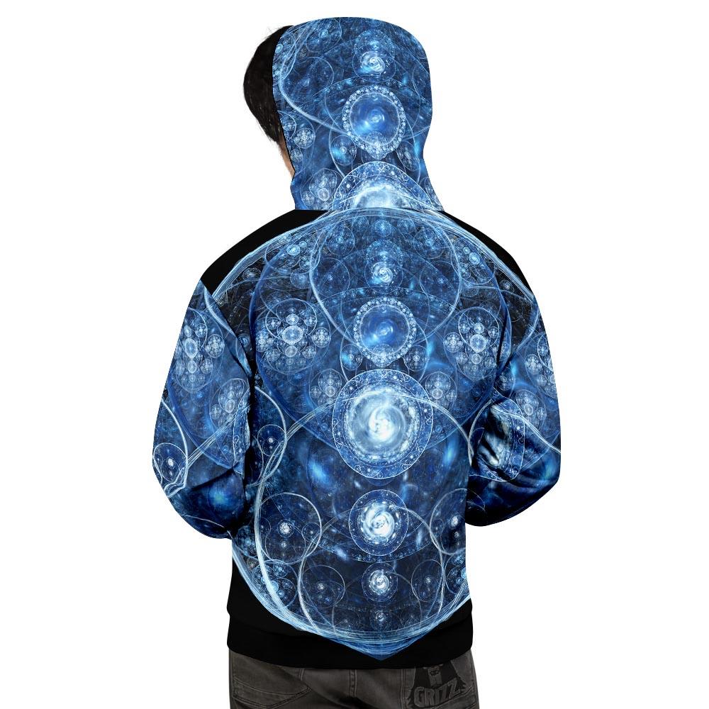 Fractal Steampunk Print Men's Hoodie-grizzshop