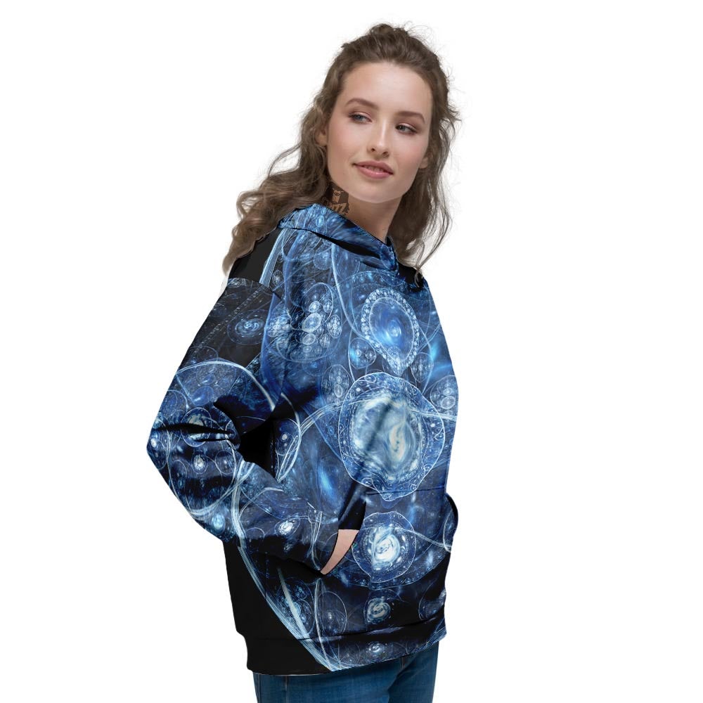 Fractal Steampunk Print Women's Hoodie-grizzshop
