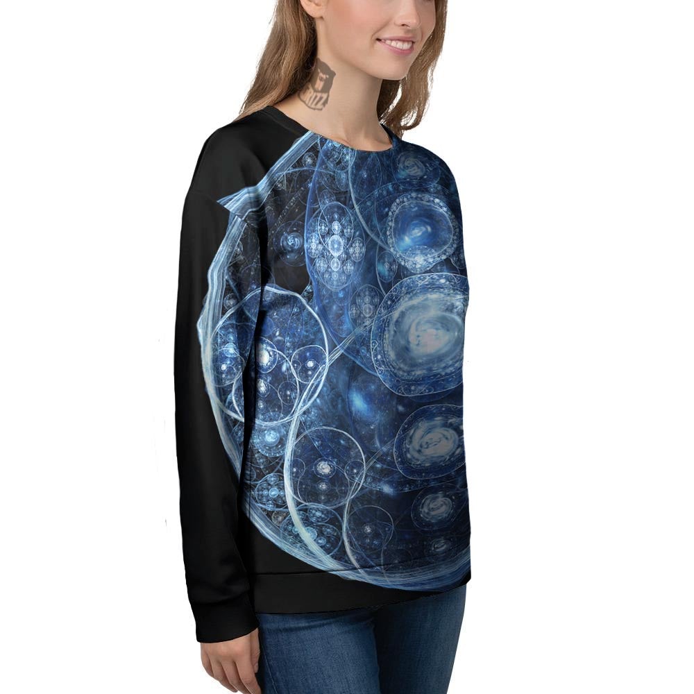 Fractal Steampunk Print Women's Sweatshirt-grizzshop