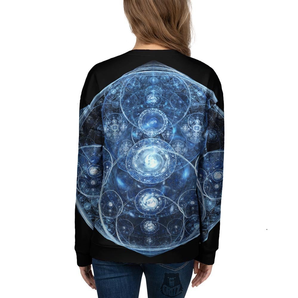 Fractal Steampunk Print Women's Sweatshirt-grizzshop