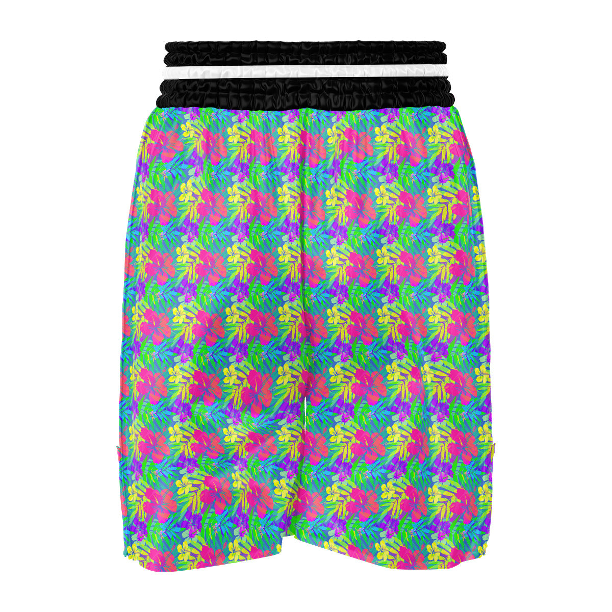 Frangipani Colorful Print Pattern Boxing Shorts-grizzshop