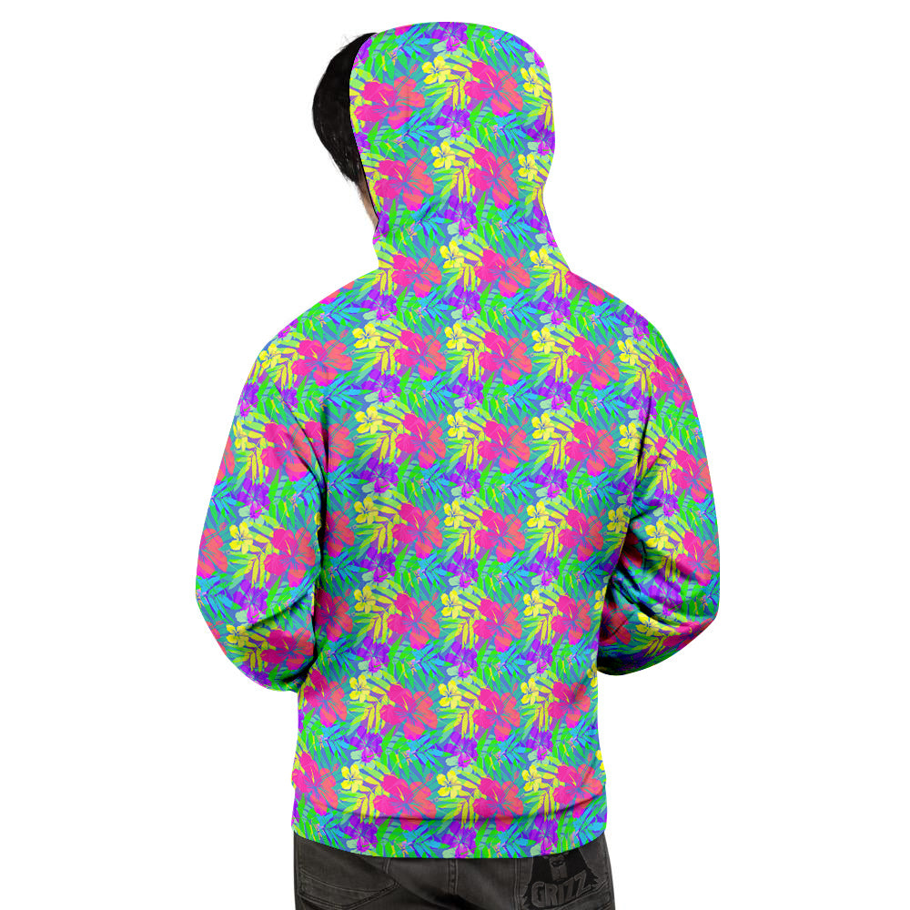 Frangipani Colorful Print Pattern Men's Hoodie-grizzshop