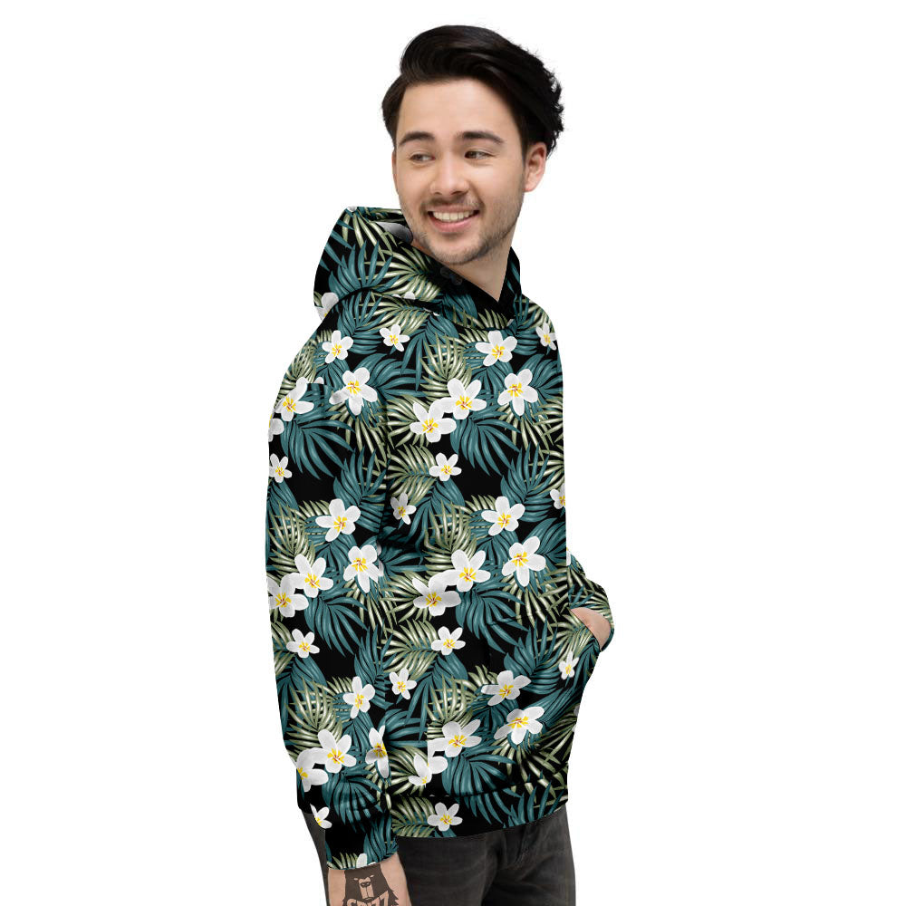 Frangipani Flower Print Pattern Men's Hoodie-grizzshop