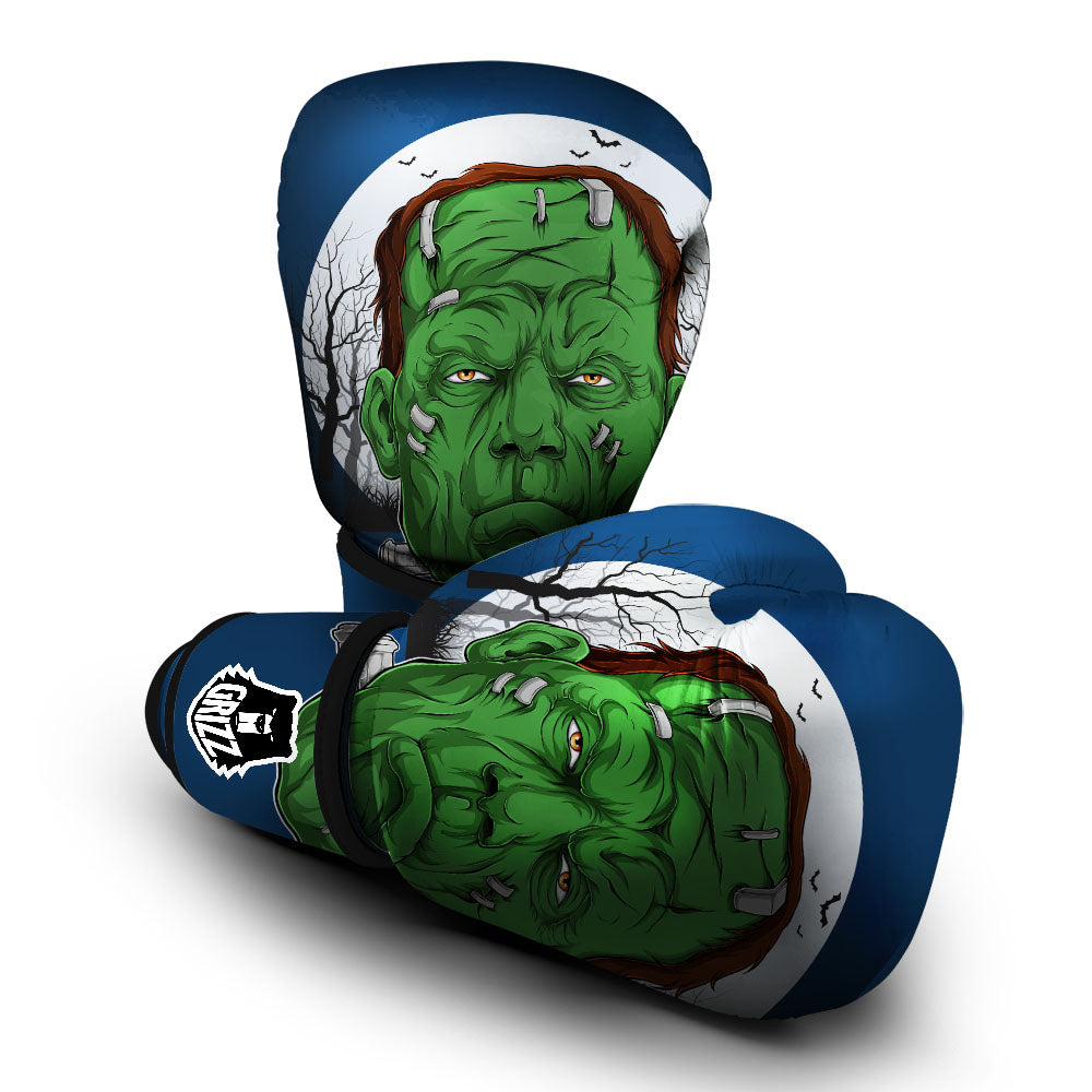 Frankenstein Face Halloween Character Print Boxing Gloves-grizzshop