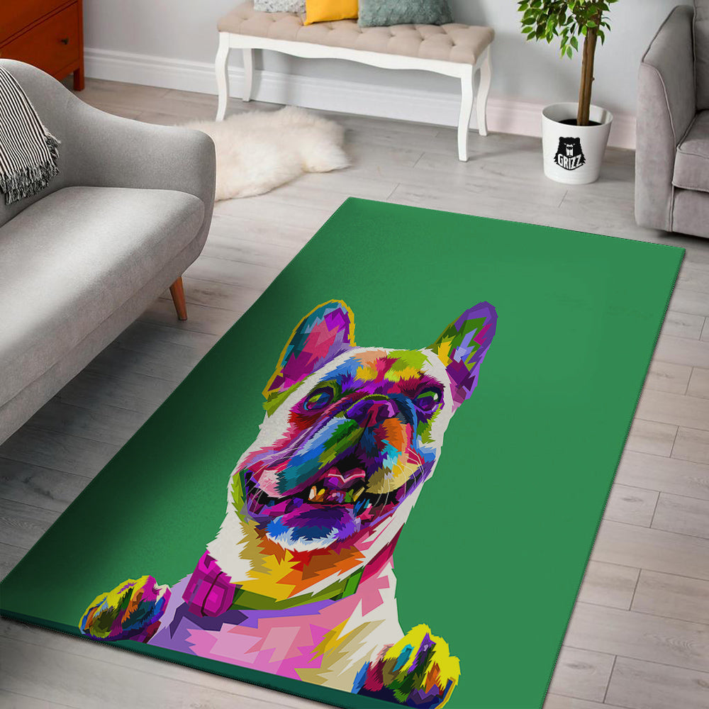 French Bulldog Coloful Print Floor Mat-grizzshop