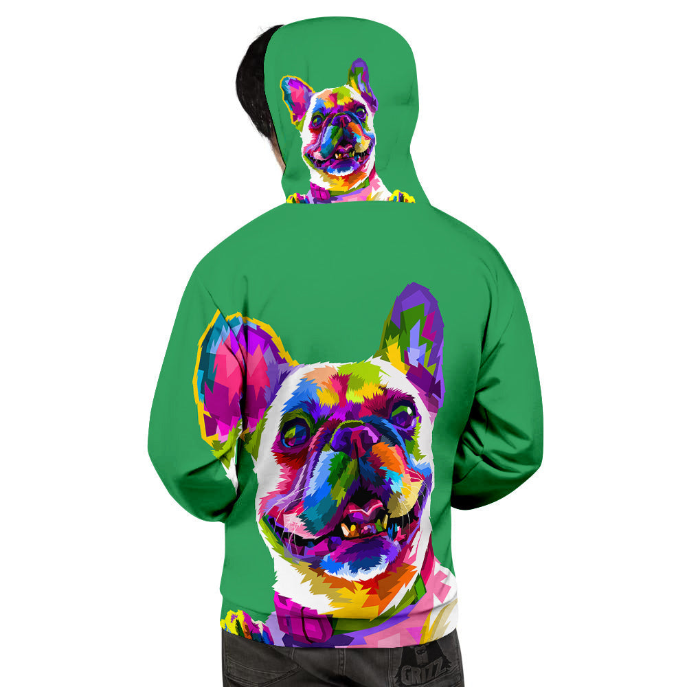 French Bulldog Coloful Print Men's Hoodie-grizzshop