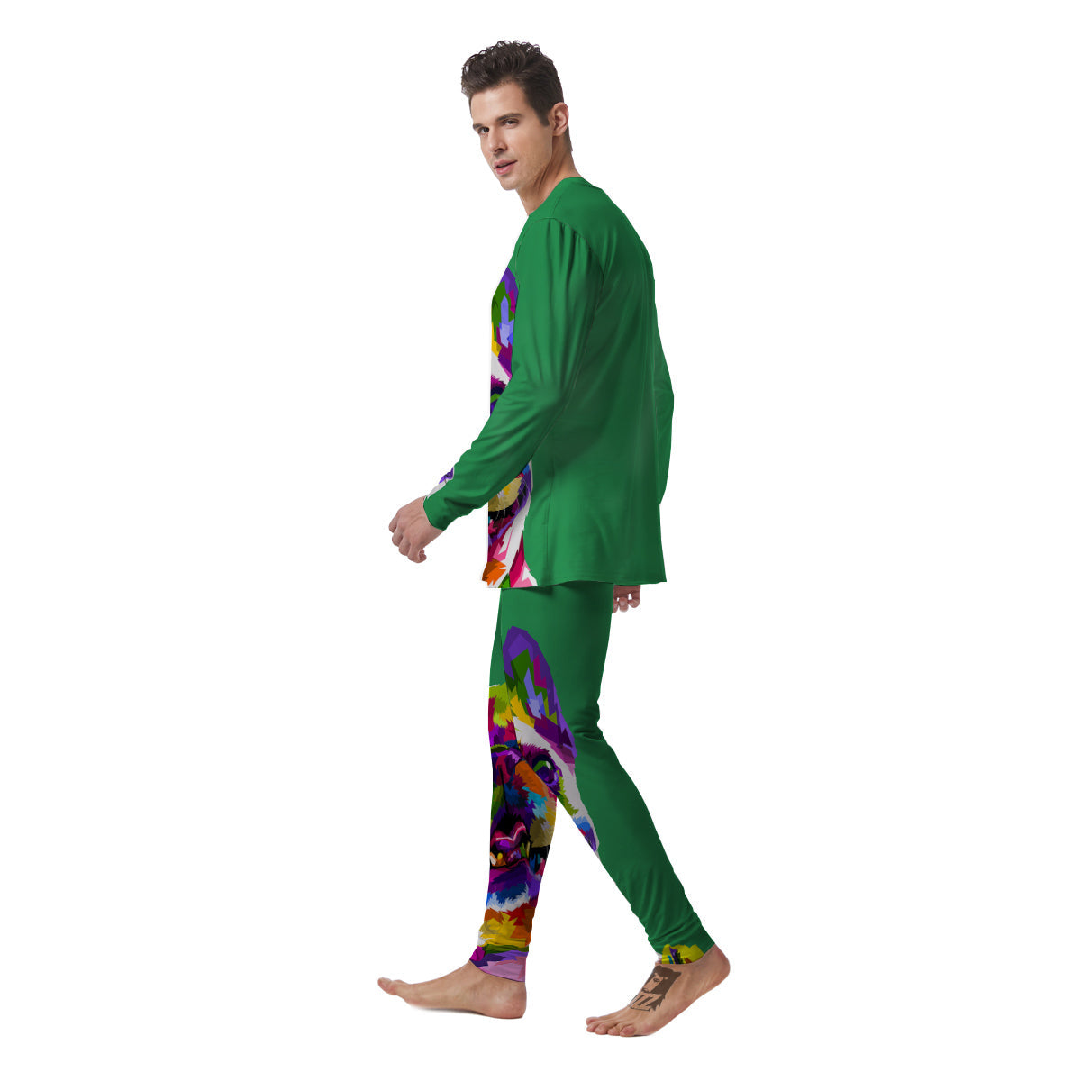 French Bulldog Coloful Print Men's Pajamas-grizzshop