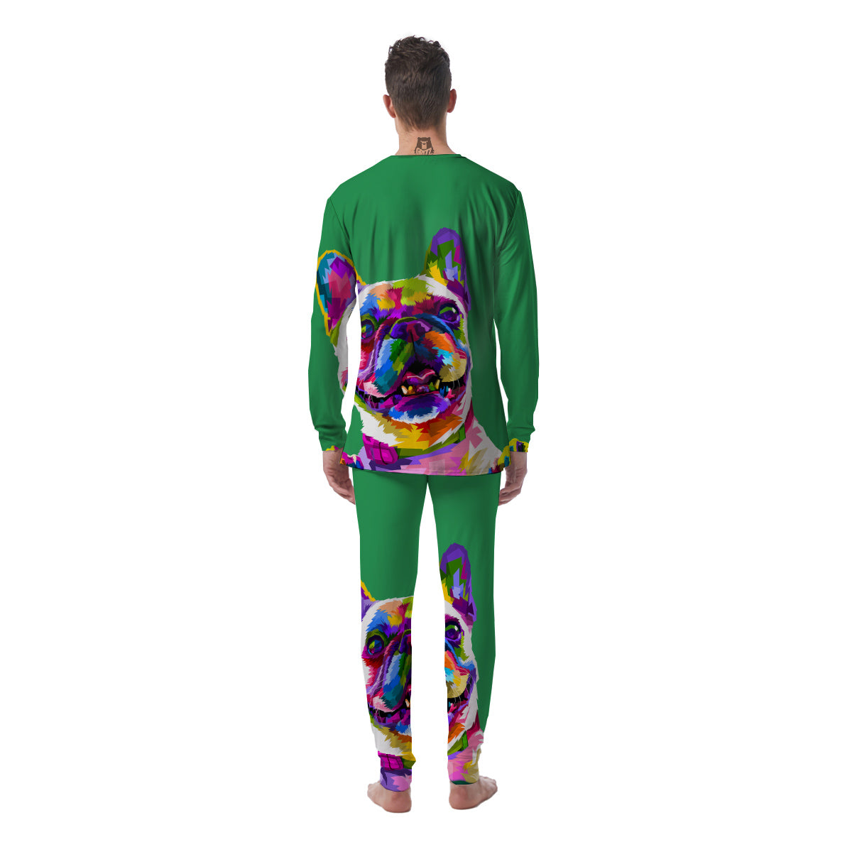 French Bulldog Coloful Print Men's Pajamas-grizzshop