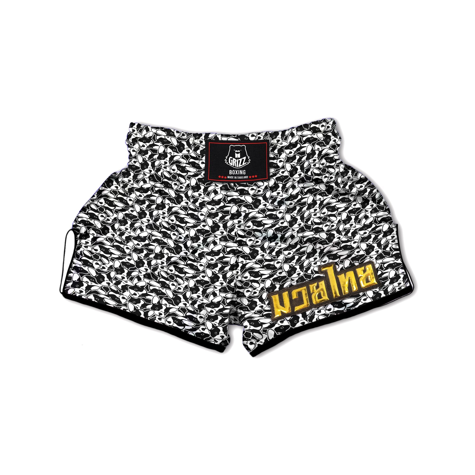 French Bulldog Puppy Cute Print Pattern Muay Thai Boxing Shorts-grizzshop