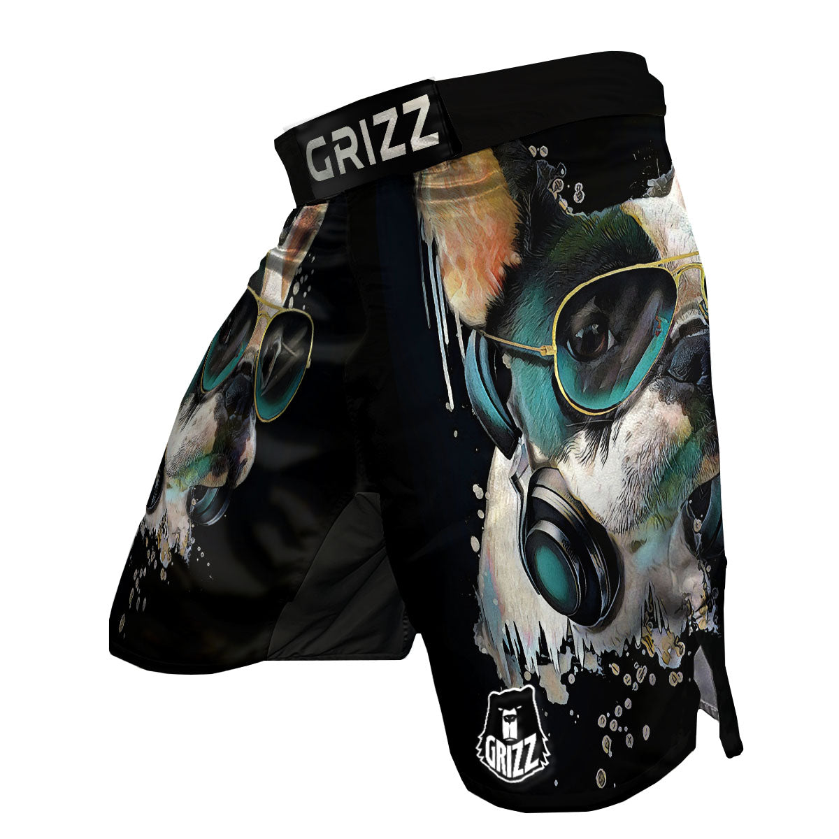 French Bulldog Puppy Watercolor Print MMA Shorts-grizzshop