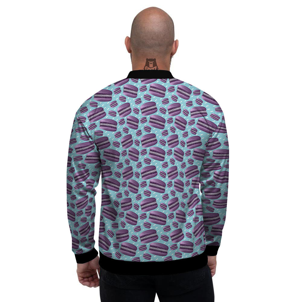 French Macarons Print Pattern Men's Bomber Jacket-grizzshop