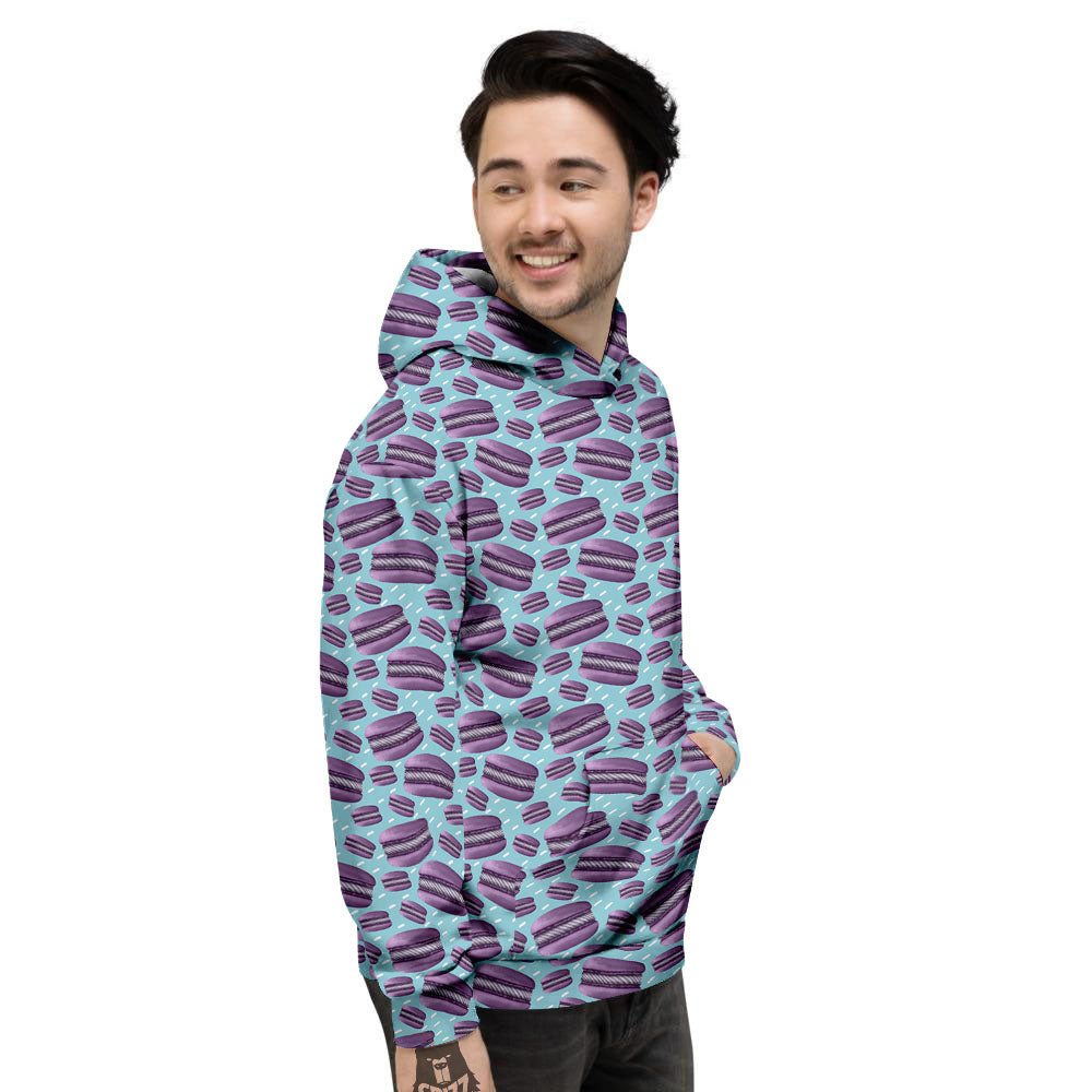 French Macarons Print Pattern Men's Hoodie-grizzshop