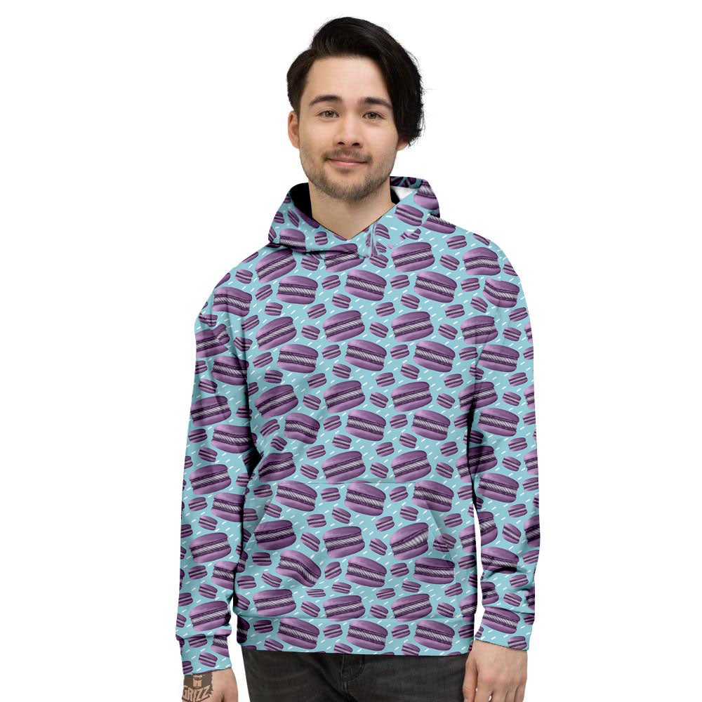 French Macarons Print Pattern Men's Hoodie-grizzshop