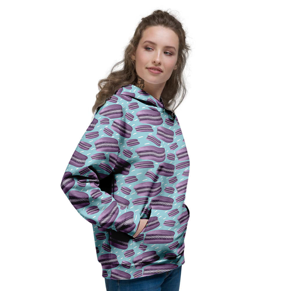 French Macarons Print Pattern Women's Hoodie-grizzshop