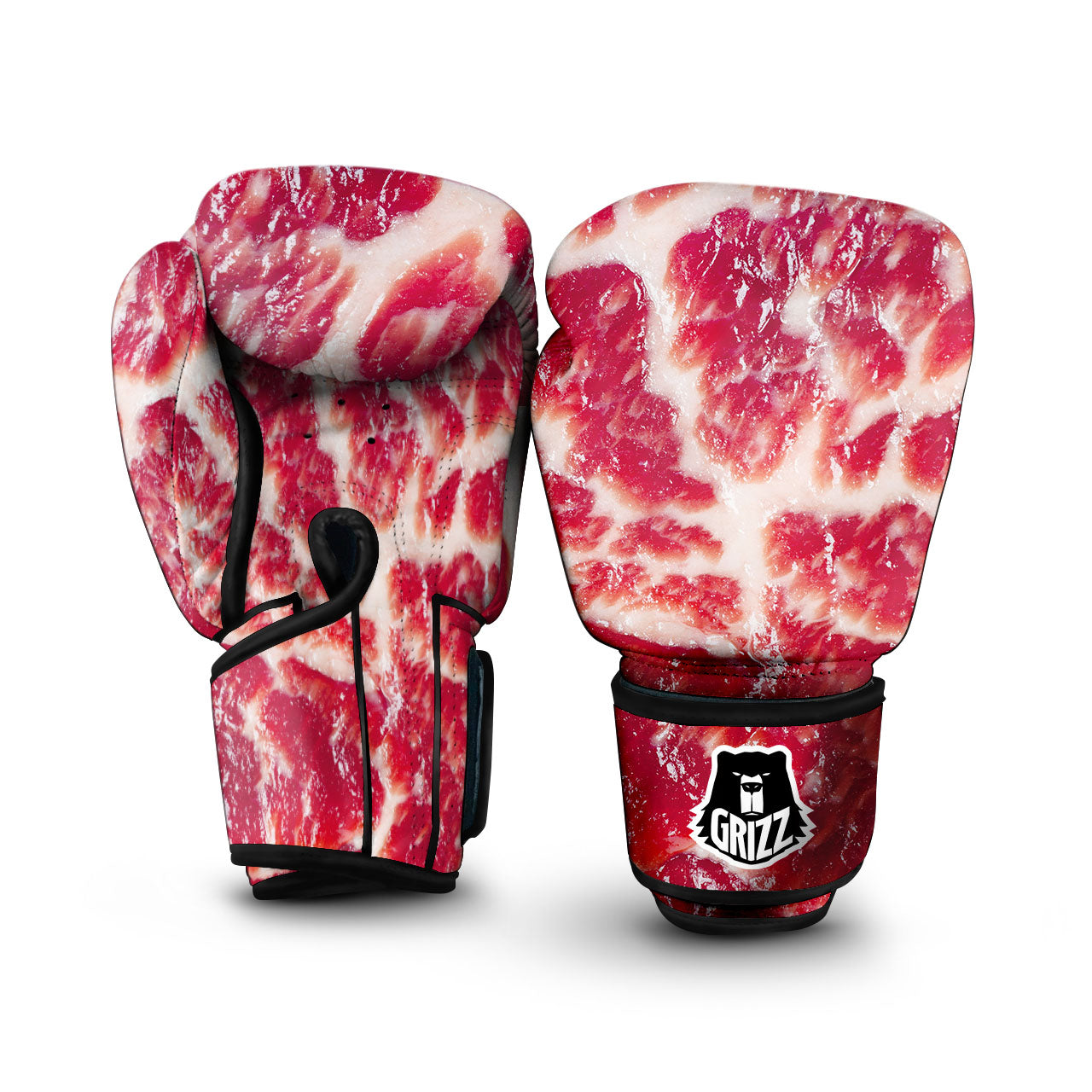 Fresh Meat Print Boxing Gloves-grizzshop