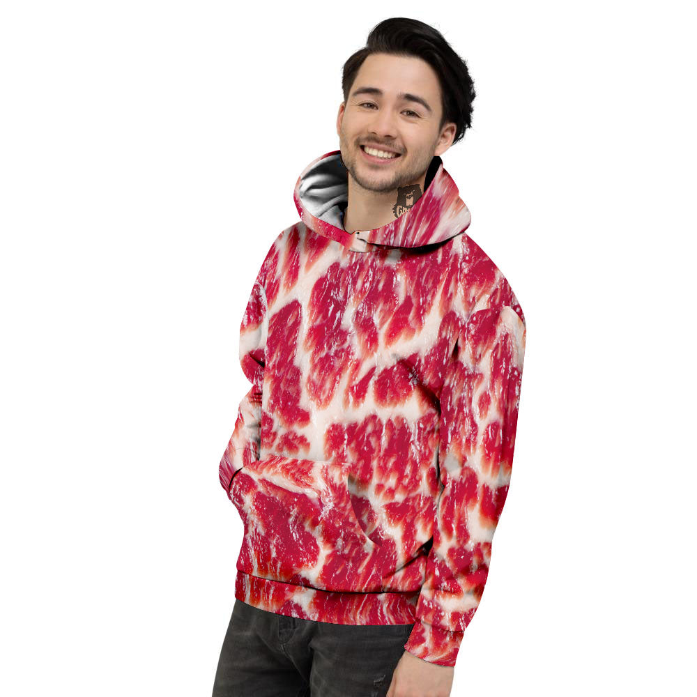 Fresh Meat Print Men's Hoodie-grizzshop