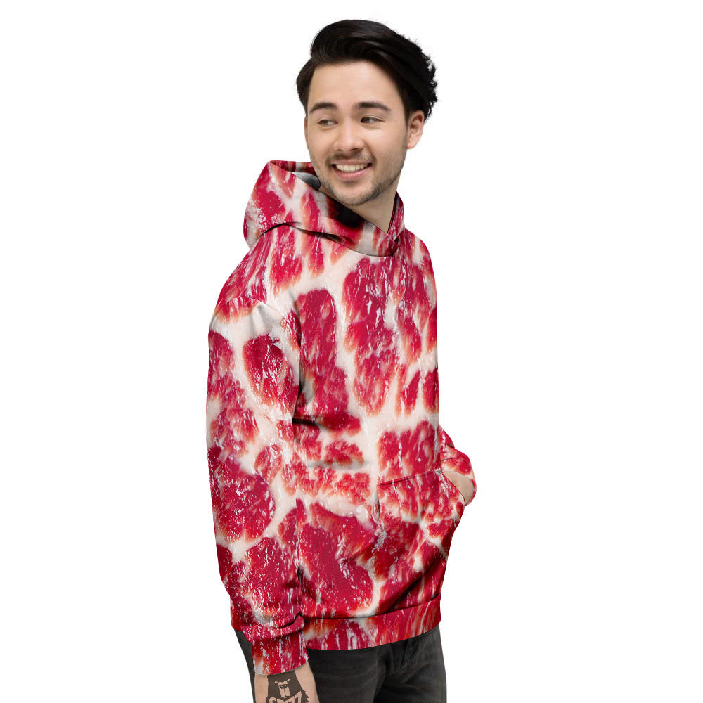 Fresh Meat Print Men's Hoodie-grizzshop
