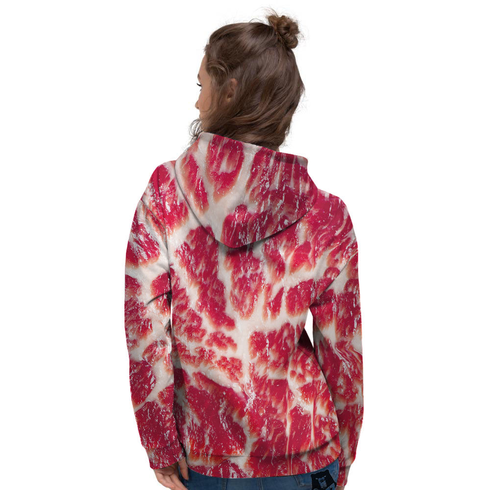 Fresh Meat Print Women's Hoodie-grizzshop