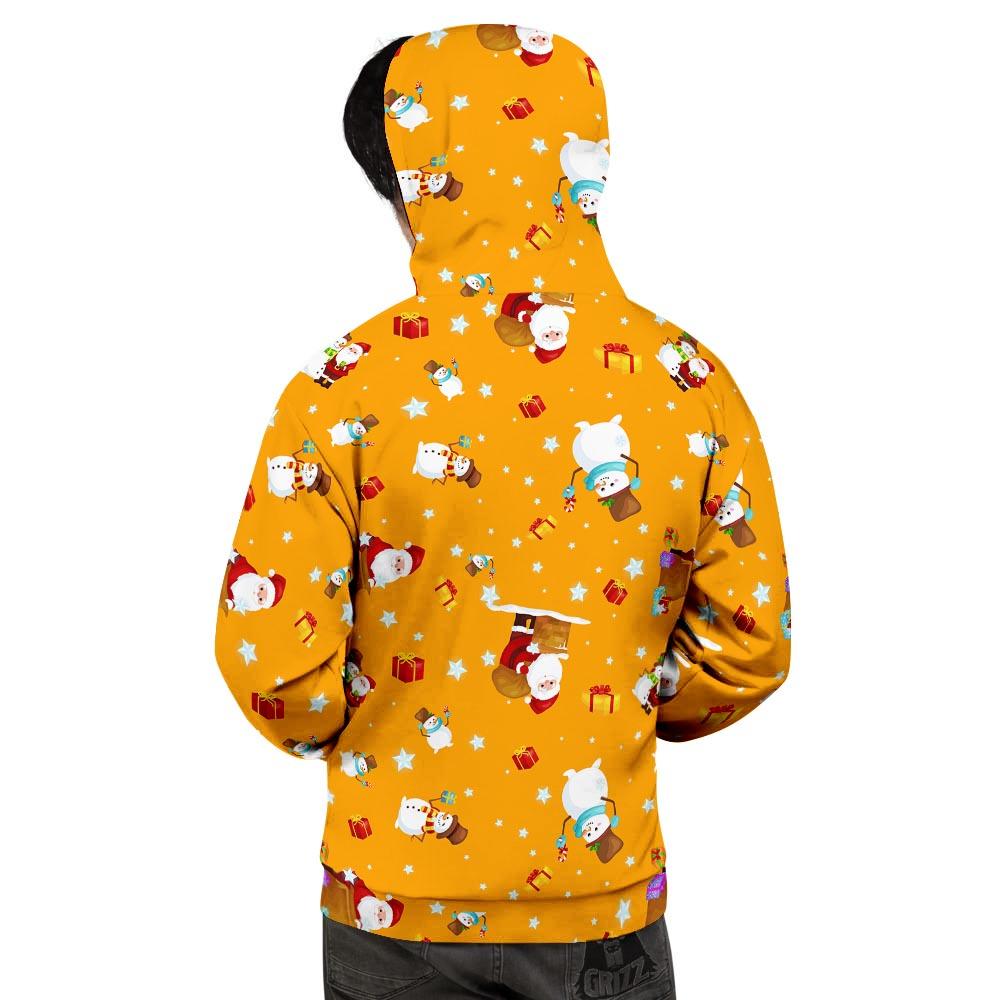 Friends And Santa Claus Print Pattern Men's Hoodie-grizzshop